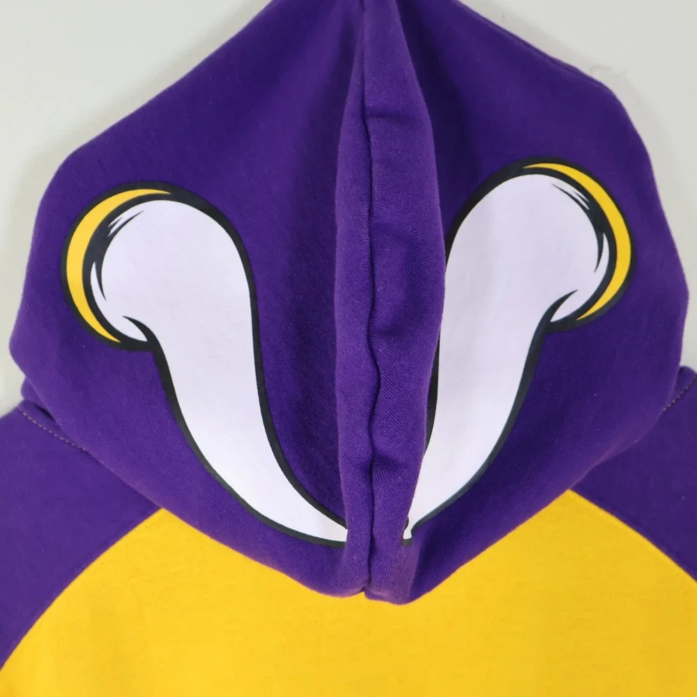 2008 Reebok NFL Minnesota Vikings Hoodie Size XL‎ Gameday Purple Gold